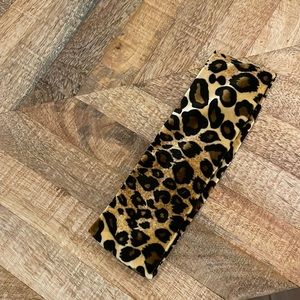 Velvet leopard headband. Brand new, never worn.